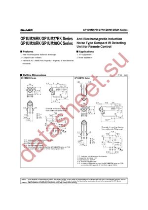 GP1UM26RK00F datasheet  